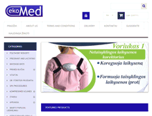 Tablet Screenshot of ekomed.lt